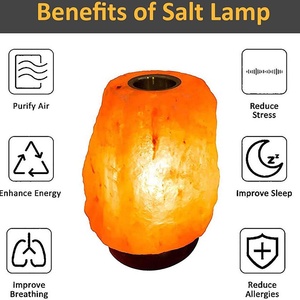 Lámpara de Sal del Himalaya Natural USB, Ecológica, Moderna, Feng Shui, para Decoración de Habitaciones, Hecha a Mano, Pura Calidad, Impex, Navidad - Product Image 4