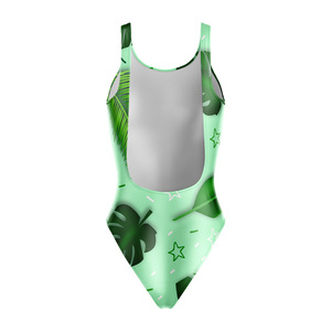 Maillot de bain une pièce personnalisé OEM sublimé pour femme, résistant au chlore, pour la compétition athlétique - Product Image 5