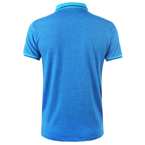 Camisa de Manga Corta para Hombre con Ribete en Contraste, Corte Regular Informal, Ropa Deportiva para Golf y Tenis, Transpirable, Top de Verano, Suave, Poliéster/Algodón - Product Image 4