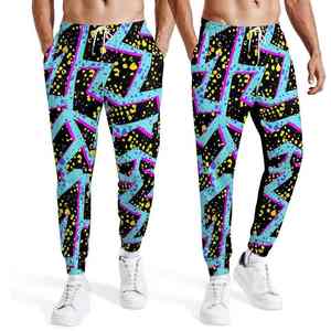 Pantalones Joggers Casuales de Lona con Cintura Alta y Diseño Gráfico Personalizado para Hombre, Sublimados, al por Mayor, con Etiqueta Privada - Product Image 4