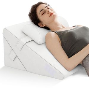3-Piece Air <b>Memory</b> <b>Foam</b> Bed Wedge Pillow Set Functional Positioners for Comfortable Sleep - Product Image 3