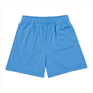 Shorts en maille marron uni pour homme, taille élastique, respirants, décontractés, pour le sport - Product Image 4