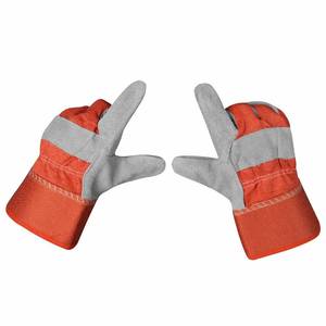 Guantes de Trabajo de Seguridad para Soldadura, Resistentes al Calor, de Cuero Vacuno, Precio al por Mayor, Antideslizantes, Servicio OEM - Product Image 3