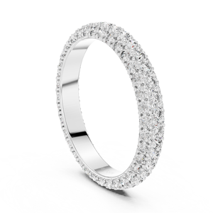 Micro Pave 925 Sterling Silver Moissanite <b>Diamond</b> <b>Ring</b> Wholesale Bridal Jewelry Manufacturer Supplier - Product Image 3