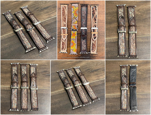 สายนาฬิกาหนังแท้สำหรับผู้ชายและผู้หญิงทำด้วยมือแบบวินเทจสายนาฬิกาสำหรับเปลี่ยนของขวัญ - Product Image 2