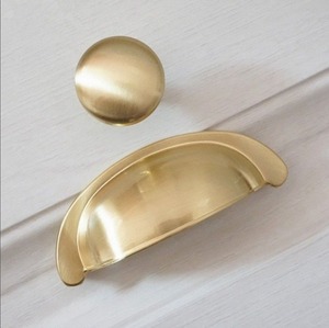 Poignées et boutons de meubles modernes en laiton, design à levier, multifonctionnels pour armoire, tiroir, placards de cuisine - Product Image 5