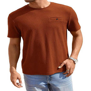 Camiseta de algodón Unisex Premium 100%, cuello redondo, patrón sólido informal con impresión de soplo de alta calidad, logotipo personalizable - Product Image 6