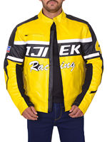 Veste en cuir élégante pour homme, style motard, en cuir de vachette de haute qualité, imperméable, écologique, multi-usages