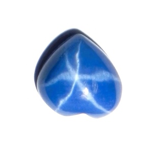 Zafiro Azul Estrella de 8x8 mm, 2.5 Quilates, Creado en Laboratorio, Cabujón Pulido con Efecto de Estrella de 6 Puntas para Joyería - Product Image 4