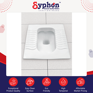 Offre incroyable sur des articles sanitaires en céramique blanche de qualité standard, modernes et traditionnels, cuvettes de toilettes à la turque au prix le plus bas du marché - Product Image 2