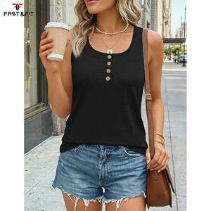 Camiseta sin Mangas de Alta Calidad para Mujer, Sexy, de Algodón Tejido, para Ejercicio y Fitness, sin Tirantes, de Secado Rápido y Transpirable - Product Image 2