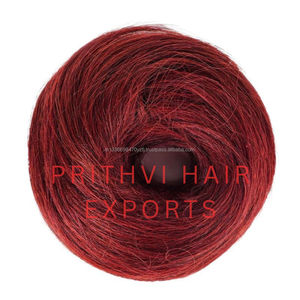 27สีบลอนด์สตรอเบอรี่ความหนาแน่นสูงผมต่อแบบเลมี่มวยผมแบบพรีเมี่ยม - Product Image 2