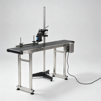 Convoyeur de transfert électrique en acier inoxydable industriel CV-300-1500-F pour imprimantes de codage à jet d'encre en ligne