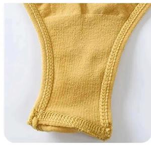 Conjunto de Bikini a Cuadros de Dos Piezas para Mujer, Sexy, de Talle Bajo, con Tirantes Cruzados en la Espalda, Tela de Spandex/Nylon, Ropa de Playa, Servicio OEM - Product Image 4