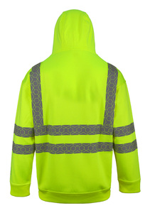 Sweat-shirt de sécurité haute visibilité réfléchissant, vêtements de travail haute visibilité, sweat-shirt de sécurité en polaire avec logo personnalisé pour les travailleurs - Product Image 6