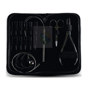 Kit de Herramientas Profesionales para Extensiones de Cabello con Alicates de Crimpado de 2 Orificios – Juego Completo de 12 Piezas para Salón - Product Image 5