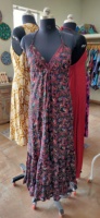 Robe d'été écoresponsable respirante style bohème Y2K streetwear pour femme, longueur genou, coupe trapèze, motif floral, couleur unie, à pois, naturelle
