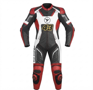 Combinaison de moto en cuir sur mesure de qualité supérieure MotoCP Racing 1 pièce, équipement de conduite avec bosse niveau 2 CE, fabriquée sur mesure - Product Image 1