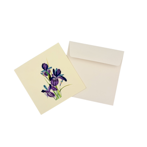 Tarjeta de quilling con diseño de flor de iris, arte en papel para decoración del hogar, diseño floral, flor de papel hecha a mano, forma personalizada, tarjeta de quilling. - Product Image 4