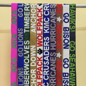 New Stylish Beaded <b>Adjustable</b> Fashion <b>Straps</b> for University College School Teams Premium Handmade Stadium Gift Accessory <b>Straps</b> - Product Image 1