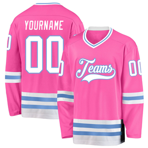 Nouveaux maillots de hockey sur glace personnalisés de haute qualité, unisexes, imprimés, vente en gros, respirants, séchage rapide, nom d'équipe personnalisé - Product Image 1