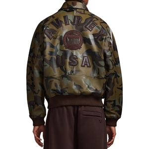 Blouson bomber en cuir camouflage urbain de qualité supérieure |   Édition limitée - Camouflage numérique avancé - Infusion High-Density Icon - Pour homme - Product Image 4