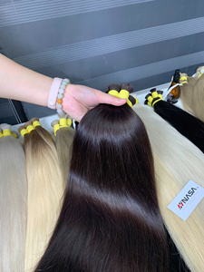 Luxury Quality Black Grade Vietnamese Virgin Hair Natural Straight Healthy Ends Super Double Drawn Bulk Soft Shiny No Shedding - Product Image 5