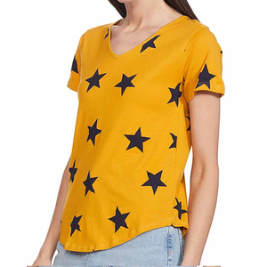 T-shirts personnalisés pour femmes, t-shirts unis d'été à col rond, t-shirts oversize décontractés pour femmes - Product Image 3