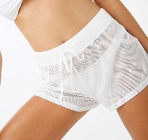 Shorts Deportivos Cortos de Poliéster con Logotipo Personalizado, Shorts de Malla para Mujer, Ropa Deportiva Urbana - Product Image 1