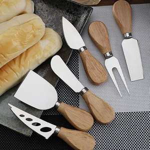 Juego de Cuchillos Verticales para Queso Yun de Alta Gama, Mini Cuchillo para Pan, Mermelada y Mantequilla de Cacahuete, Mango de Madera Ecológico, para Cocina y Hogar - Product Image 3