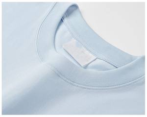 Camiseta de Manga Corta Informal de 220g, 100% Algodón, Cuello Redondo, Corte Holgado, Estilo Oversize, para Verano, Unisex - Product Image 6