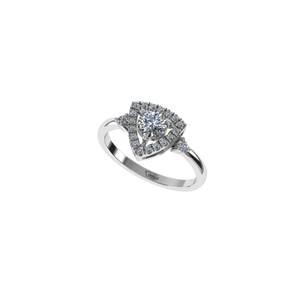 Bague en diamant de laboratoire de qualité supérieure, taille ronde, en argent 925, or 9K, 14K, 18K pour les fiançailles et les bijoux fins pour femmes - Product Image 1