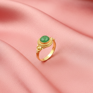 Top Quality Green Copper Turquoise <b>Ring</b> 925 Sterling Silver Handmade Vintage Boho <b>Statement</b> <b>Ring</b> Gold Plated Jewelry Gift Women - Product Image 1