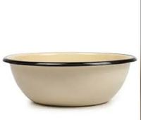 Milde stalen emaille eco-vriendelijke, niet-toxische, duurzame vintage soepkom & wasbak, vaatwasserbestendig, reis-servies, dienblad voor thuisgebruik
