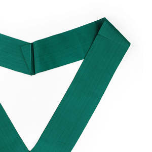 Fabricant en gros de rubans de cérémonie maçonniques personnalisés, cordon vert brodé de sequins à coudre pour l'Ordre Royal d'Écosse - Product Image 2