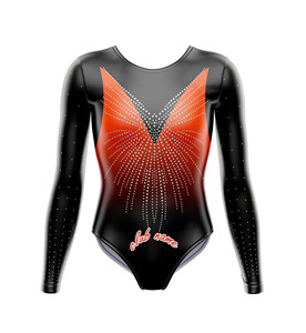 Fabricant de justaucorps de danse confortables et extensibles à motif ondulé, vêtements de danse, vente en gros de justaucorps de danse - Product Image 3