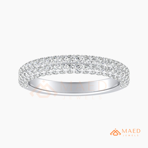 925 Sterling <b>Silver</b> Moissanite <b>Eternity</b> <b>Ring</b> Lab Grown Diamond Wedding Band Fine Jewelry for Women USA - Product Image 4