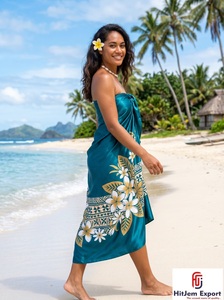 Pareo Hawaiano Polinesio de Satén Premium, Exótico, para Playa, Verano, Fabricante OEM ODM - Product Image 2