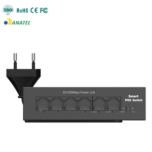 Commutateur PoE ANATEL 6 ports 10/100 Mbps, 4+2 ports Uplink, 48V 30W/Port, capacité de commutation 1,2 Gbps, IEEE802.3af/at pour réseau de vidéosurveillance - Product Image 4
