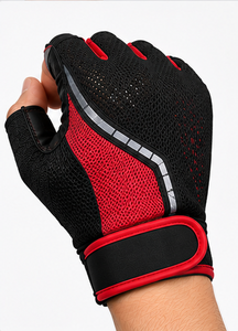 Guantes de ciclismo de verano, diseño reflectante y transpirable para hombres y mujeres, para ciclismo al aire libre, fitness, carreras, deportes, cómodos - Product Image 2