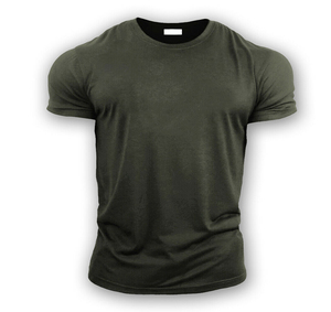 Camisetas Personalizadas de Cuello Redondo para Hombre, Tallas Grandes, Ropa Casual OEM, Camisetas de Algodón con Logotipo Impreso y Bordado - Product Image 4