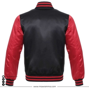 OEM Custom Satin Bomber <b>Jacket</b> Windproof Winter Coat Embroidered <b>Camo</b> Patchwork Loose Fit Streetwear <b>Jacket</b> For Unisex - Product Image 4