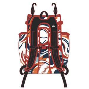 Mochila personalizada para club de béisbol con estampado personalizado, bolsa deportiva con compartimento para tacos, sección para guantes y diseño para viajes - Product Image 4