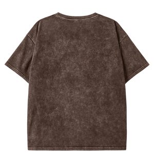 <b>Womens</b> Vintage Washed Look Oversized T <b>Shirt</b> <b>Loose</b> Fit Short Sleeve Crew Neck Casual Streetwear Plain Fashion Top Wholesale - Product Image 3