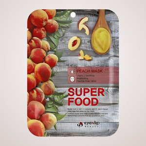 มาส์กหน้าเกาหลี K-Beauty Superfood Peach Mask 10 ชิ้น ผลิตในเกาหลี ผลิตภัณฑ์ดูแลผิวหน้า แผ่นมาส์กหน้า บำรุงผิวหน้า - Product Image 4