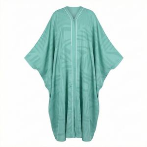 Nouvelle Robe Abaya Kaftan Musulmane Ouverte pour Femmes en Coton Uni Longue – Vente en Gros – Vêtements Islamiques Modestes de Haute Qualité - Product Image 1