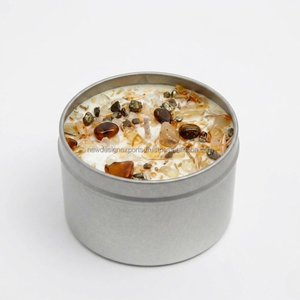 Minimalist Silver Tin Candle – Private Label Scented Soy Wax for Boutique Retail - Product Image 2