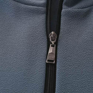 Sudadera con capucha de media cremallera para hombre, 100% algodón, invierno, bordado, estampado digital, forro polar grueso, cómoda, informal, estilo urbano, Pakistán - Product Image 4