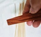 Plateau à encens en bois fait main avec incrustations en laiton pour la méditation et les salles de yoga, usage religieux, portable toutes saisons - Product Image 6