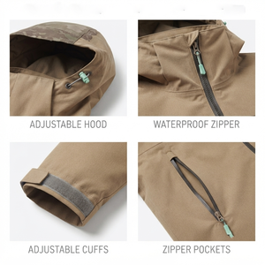 <b>Men's</b> Hooded Windbreaker <b>Jacket</b> Full Zip Lightweight Water Resistant <b>Running</b> Hiking Camping And Daily Wear <b>Men</b> Windproof <b>Jacket</b> - Product Image 5